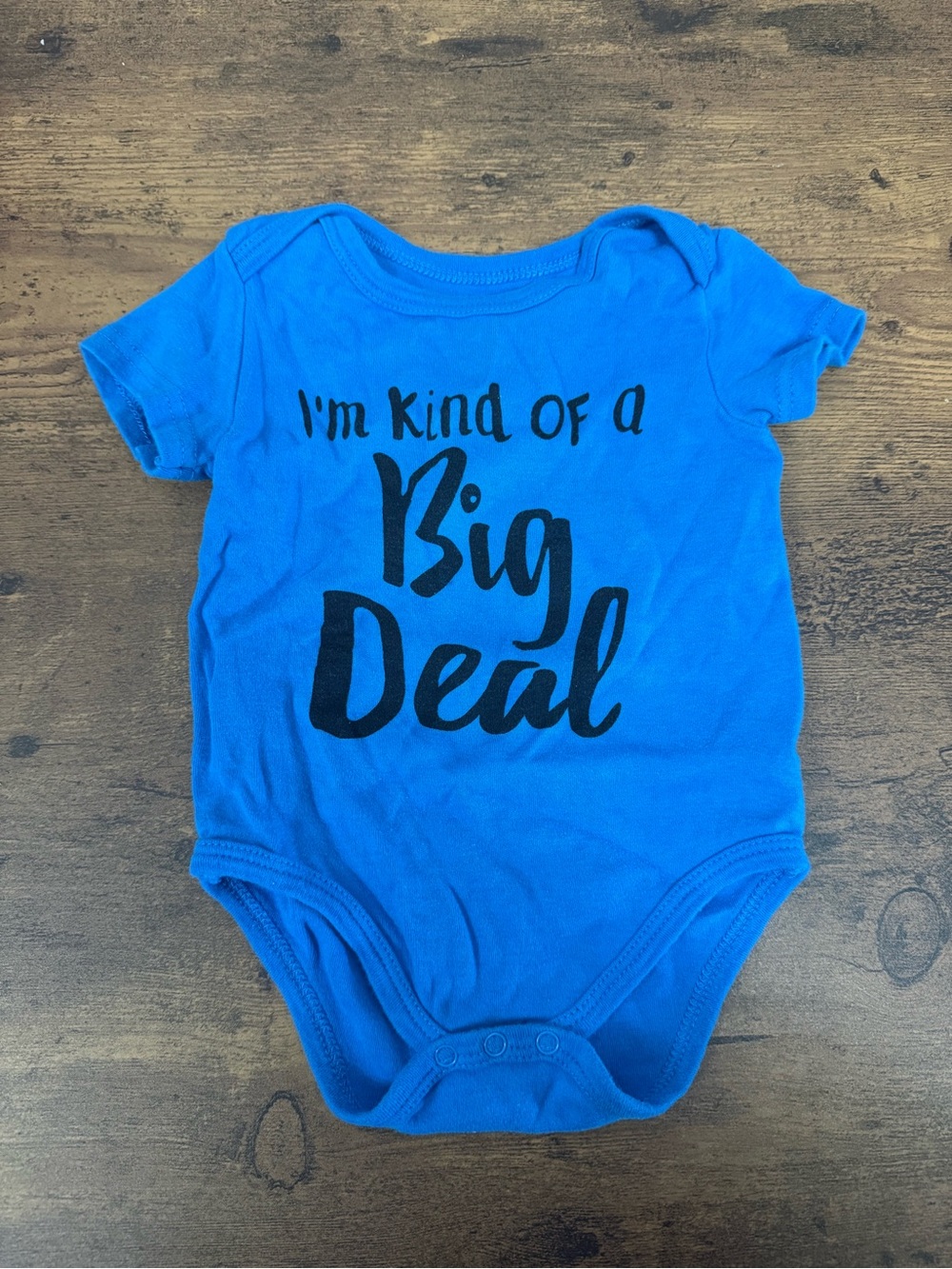 ⭐️5 for $20⭐️ I'm Kind of a Big Deal Blue Baby One-Piece Bodysuit 12M